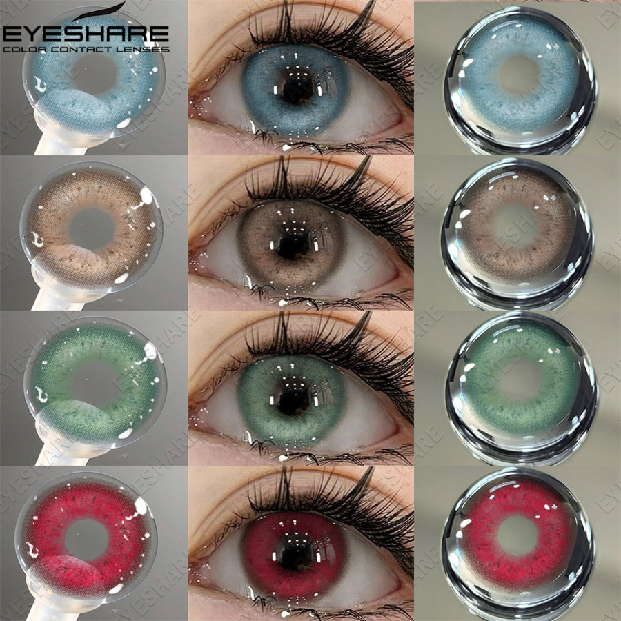 EYESHARE 1 คู่ Polaris Series คอนแทคเลนส์สีสําหรับดวงตาเลนส์สี Blue คอสเพลย์ที่มีสีสันสีน้ําตาลคอนแทคเลนส์รายปีใช้