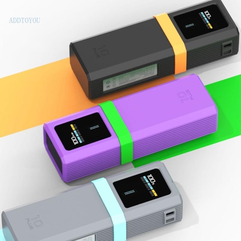 3C เคสซิลิโคนสําหรับ 10 Plus Powerbank พร้อมความต้านทานแรงกระแทกแบบกลมทั้งหมด