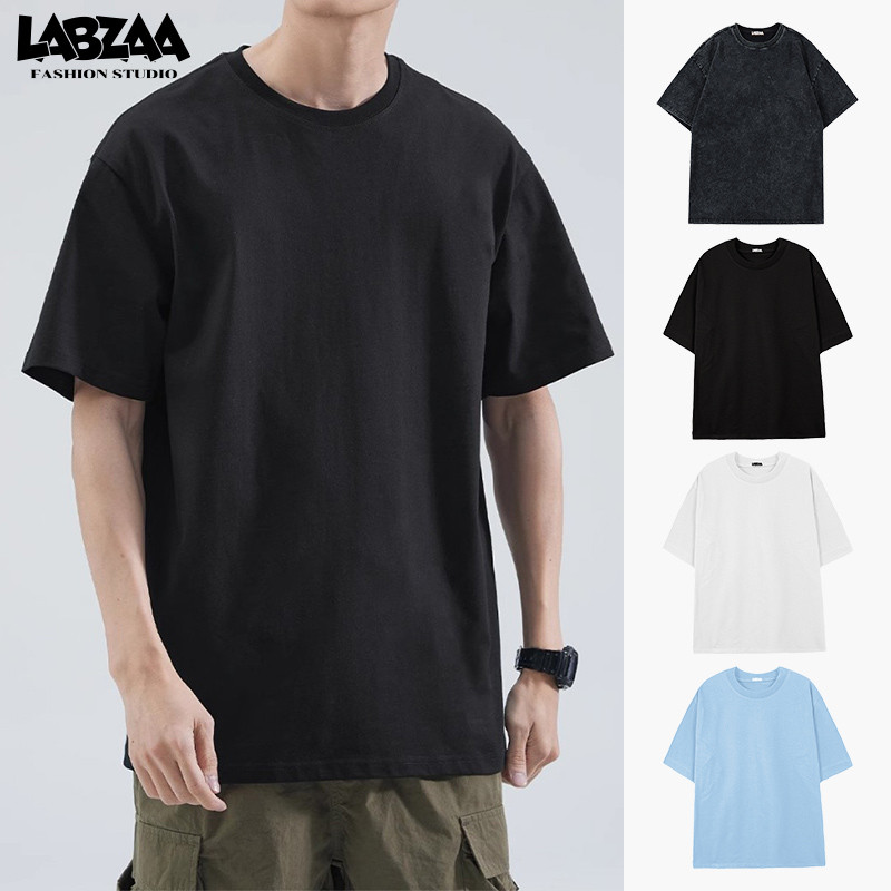 เสื้อยืดสีพื้นผู้ชาย แฟชั่นมินิมอล รุ่นโคตรนุ่ม oversize ยืดแต่ไม่ย้วย ยับยากไม่ต้องรีด YG0