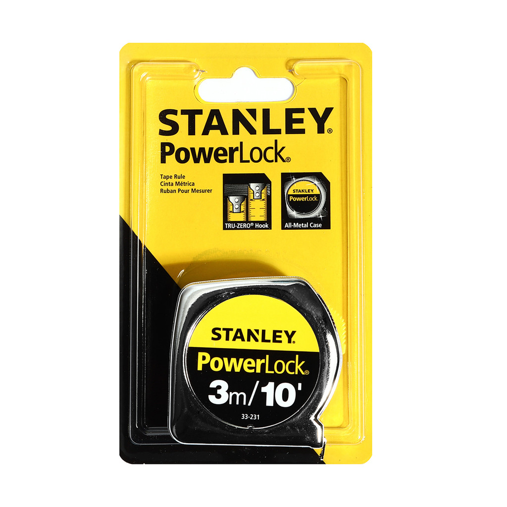 ตลับเมตร STANLEY รุ่น POWER LOCK ของแท้ ขนาด 3 เมตร 5 เมตร 8 เมตร ของแท้ 33-231 33-158 33-428 ราคา ถูกที่สุด ดีลบีเคเค แกลเลอรีภาพที่ 2