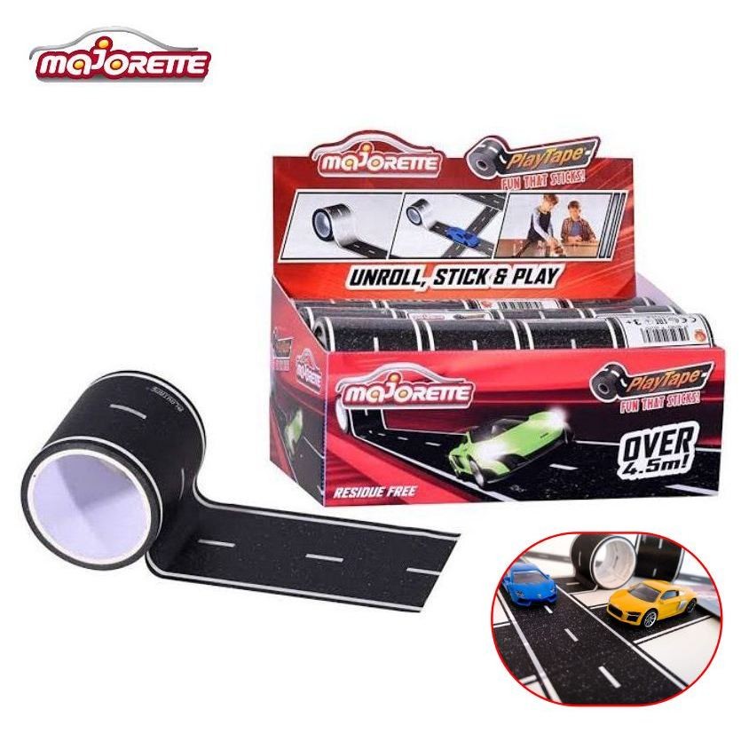 (โปรโมชั่น ม้วนละ9บาท) Majorette Playtape สติีกเกอร์ถนน (กว้าง5cm.xยาว4.5m.) MJSALES #