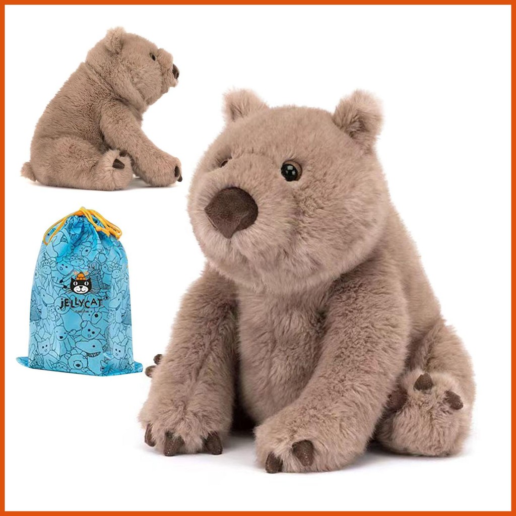 Wombat ตุ๊กตาสัตว์น่ารักนุ่มยัดไส้ Wombat ตกแต่งตุ๊กตาผู้หญิงผู้ชายวัยรุ่นชายหญิงเด็กเยาวชนเด็ก shad