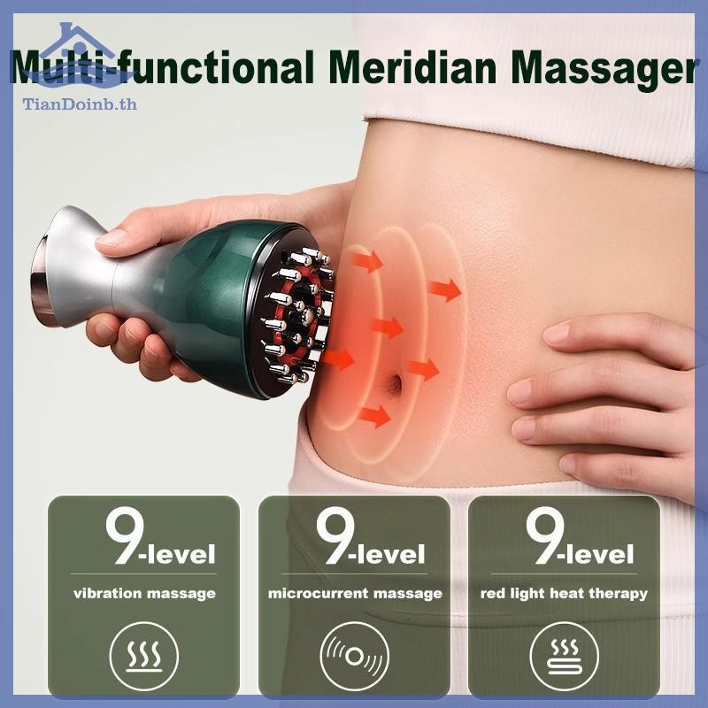 TianYe ชาร์จ Guasha นวด Body Shaping ความร้อน Meridian ขูดแปรงล้างพิษน้ําเหลือง Regimen ขุดลอกไขมัน Burner TH