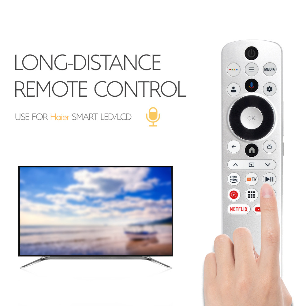 HTR-U33 เสียงรีโมทคอนโทรลสําหรับ Haier 65C10 65S9QT 55S9QT 75S800QT 65S800QT 65Q6 55S800QT 55Q6 43S8