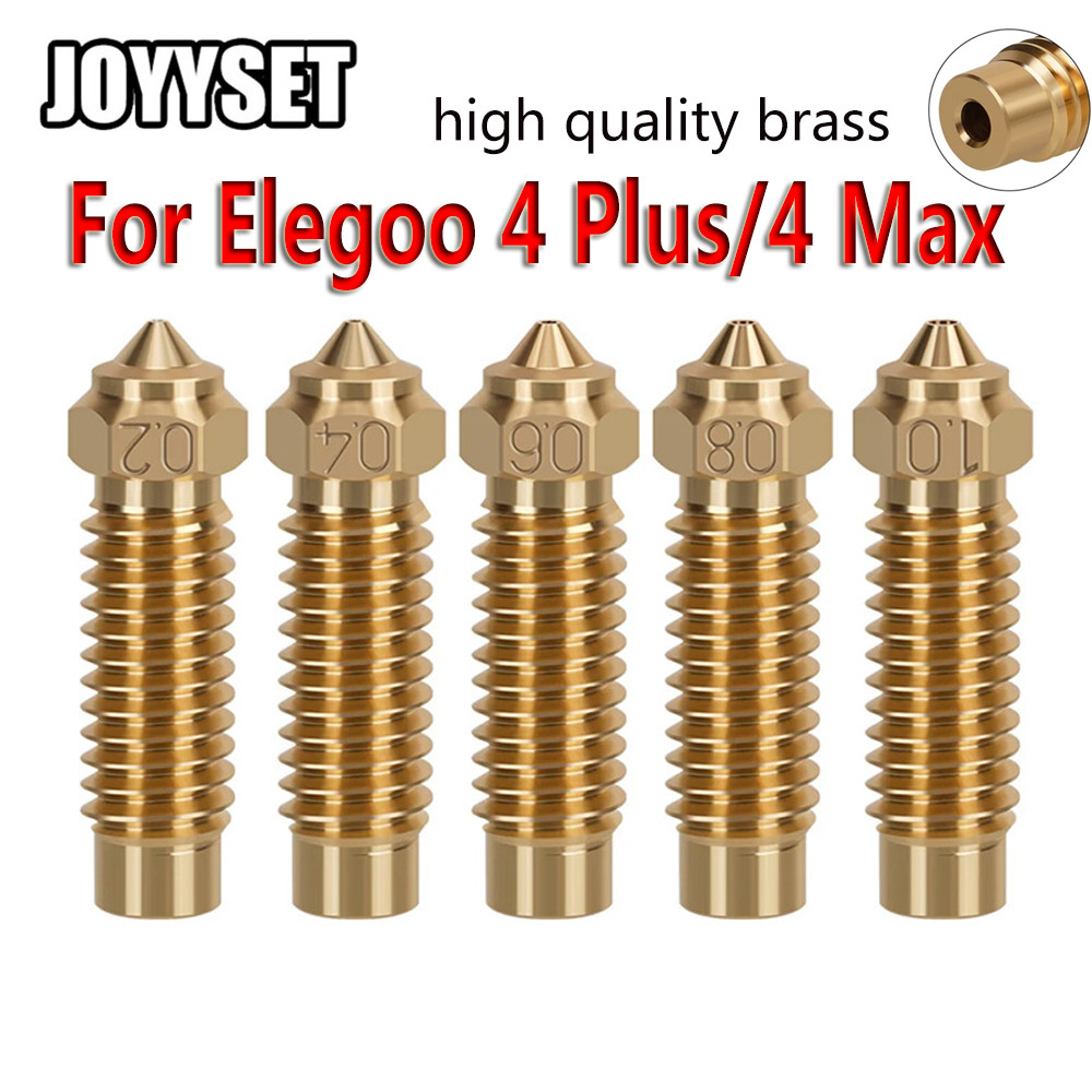 For Elegoo Neptune 4 Plus/4 Max Nozzle 0.2-1.0MM Nozzle High Quality Brass 1.75mm 3D Printer Parts f