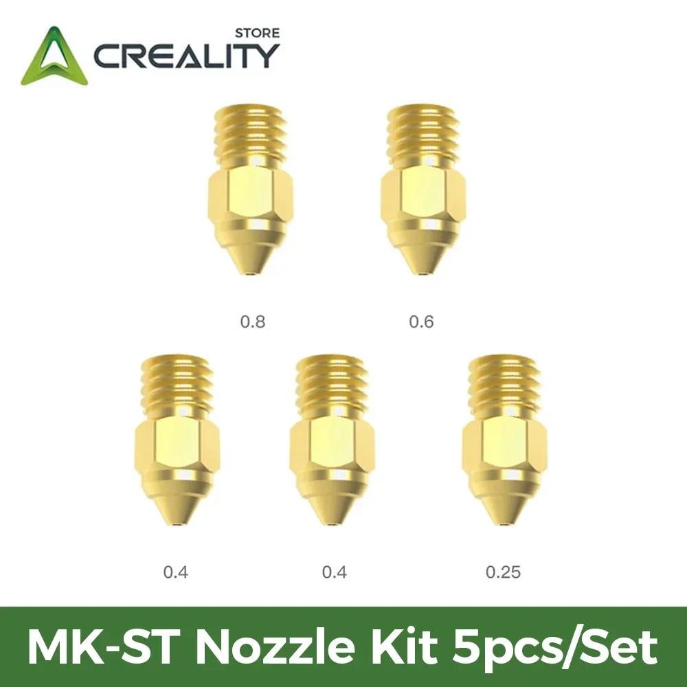 Creality 5Pcs/Set MK-HF Nozzle Kit MK-ST Mix Size Original for Ender 3 S1 Ender-3S1 PRO Cr-6 SE Ende