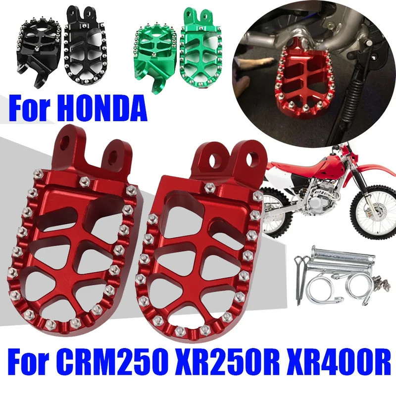 YES Dirt Bike Footrest Footpegs Foot Pegs Pedal Parts For HONDA CRM250 CRM 250 XR250R XR400R XR 250R