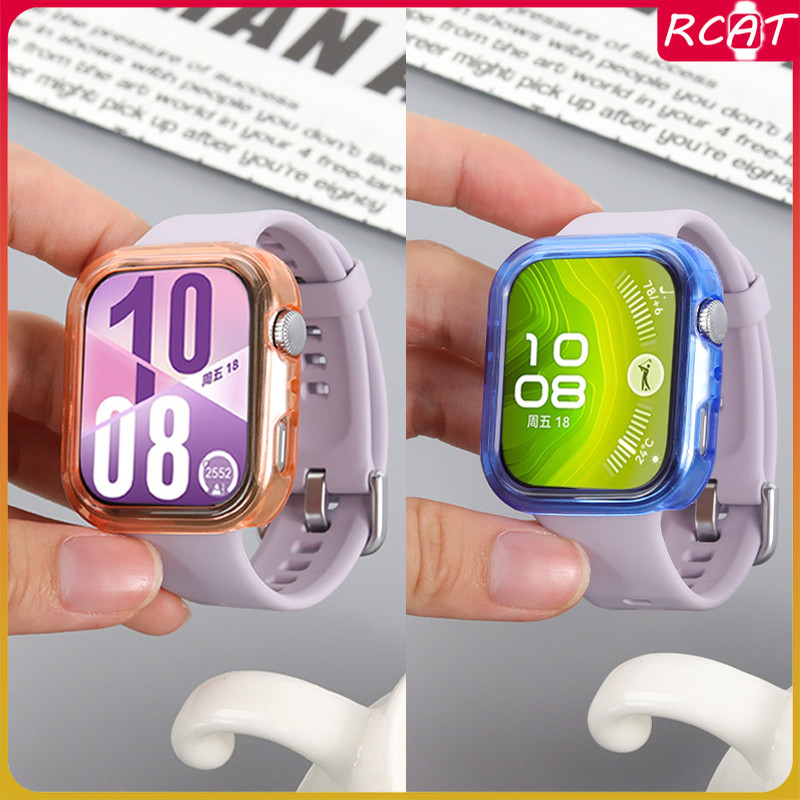 กรณีโปร่งใส for Garmin Forerunner 165/Forerunner 165 Music TPU ป้องกันหน้าจออ่อนเชลล์กรอบป้องกันชน for Garmin Watch