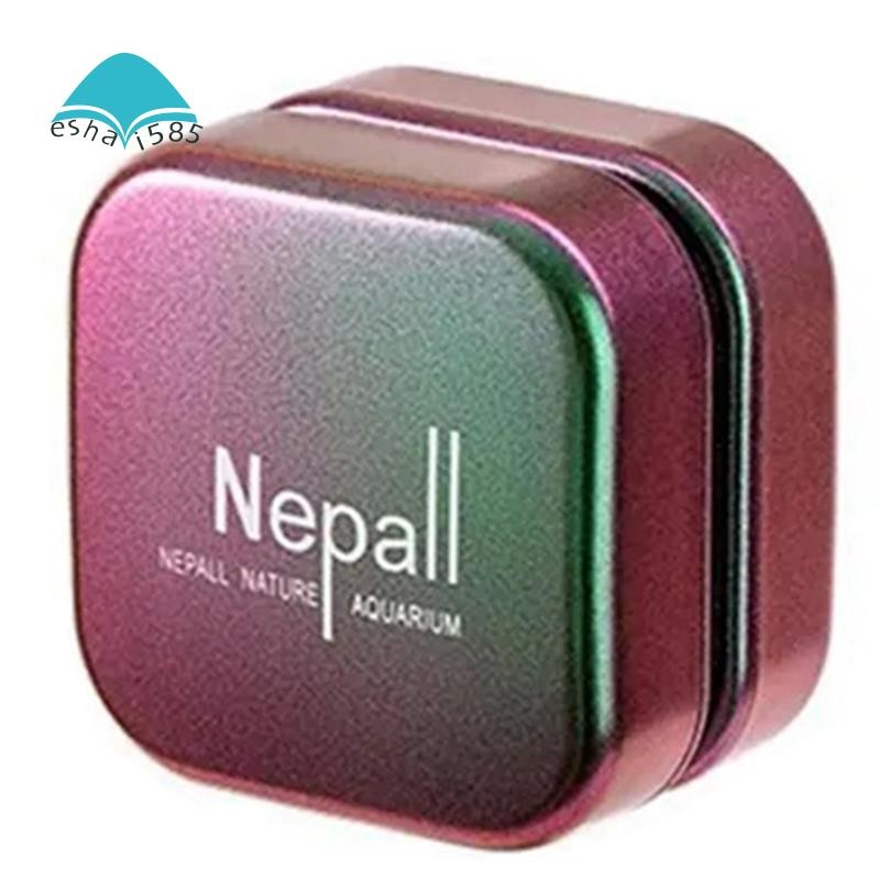 Eshai585Nepall Aquarium แปรงแม่เหล็กถังปลาสองด้านแปรงทําความสะอาดไล่ระดับสีเครื่องมือพร้อมเศษ Scrape