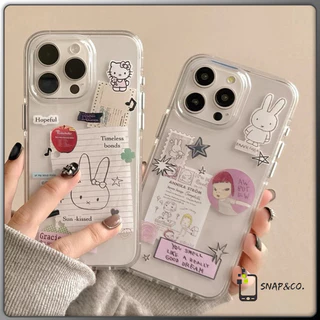 โปร่งใส จัดส่งจากประเทศไทย น่ารักกระต่าย for iPhone เคสไอโฟน 11 12 13 14 15 16 PLUS PRO MAX X XS MAX XR 7/8PLUS แอปเปิ้ล