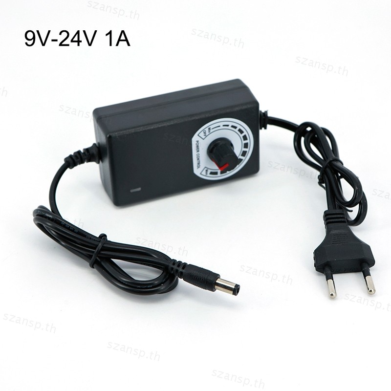 ปรับ Universal AC 220V To dc 9v 24V อะแดปเตอร์ Charger 9 V-24 V 10V 12V 10V 21V 15V 18V 1A 1000ma อะแดปเตอร์แหล่งจ่ายไฟ THA1