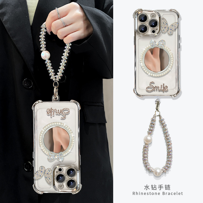 [1101] มาพร้อมกับการป้องกันเลนส์เหมาะสําหรับ Vivo X300 X300Pro X100 X200 pro V23 V25pro V27 V29 V30 V40 เคสโทรศัพท์เหมาะสําหรับ vivox200pro เคสโทรศัพท์หญิงใหม่ x100ultra Bow Mirror สร้อยข้อมือ s19 Electroplating s30/20 x90s X80 กันกระแทก 70 คว - รูปที่ 3