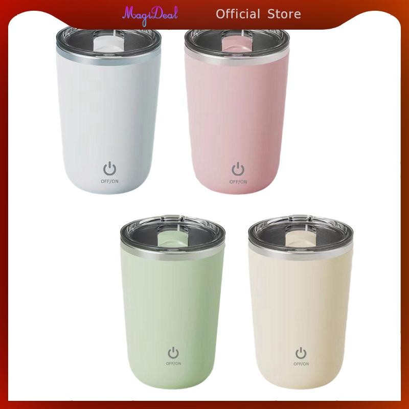 MagiDeal Self Stirring แก้วกาแฟ Home Office Travel Stirring Mug Auto Magnetic Mug สําหรับชาเครื่องดื่มอื่นๆโปรตีน