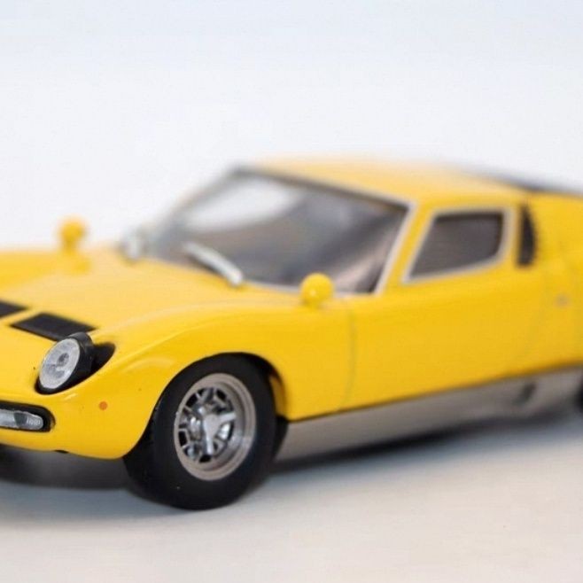 1/43 Lamborghini Newla MIURA P400 รถสปอร์ตรุ่นตกแต่งรถกล่องโปร่งใส Cracks