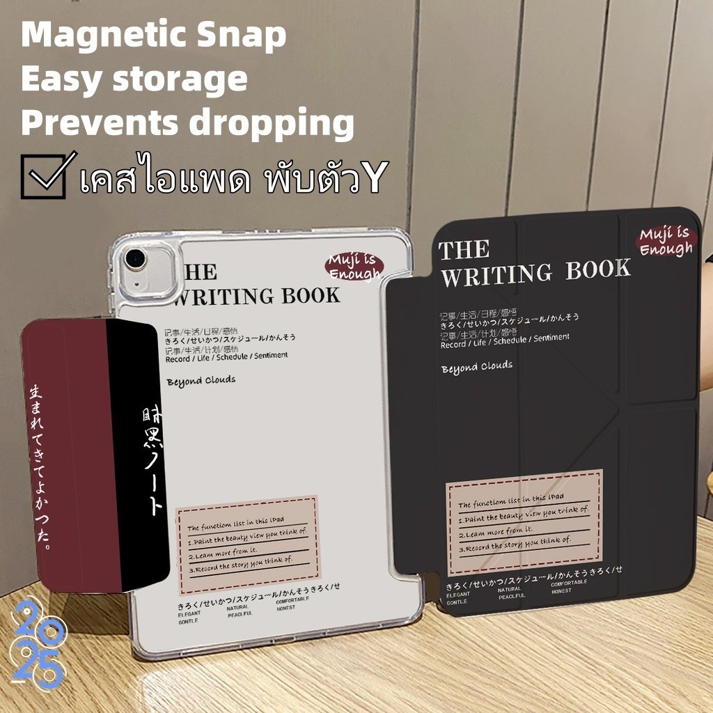 case ipad for Air4 Air5 Air6 11นิ้ว 2024 gen10 Pro11 Air11 เคสไอแพด พับตัวY วัสดุอะคริลิก ใส ไม่เหลือง! - รูปที่ 4