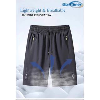 【พร้อมส่งในไทย】กางเกงขาสั้นคนอ้วน 4XL–8XL ผู้ชาย ใส่สบาย ไม่อึดอัด ผ้าเย็น