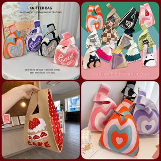 พร้อมส่ง~กระเป๋าถือลําลอง สไตล์เกาหลี แฮนด์เมด กระเป๋าถือผ้า…