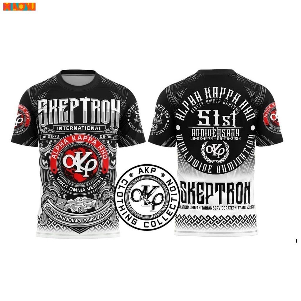 AKP 51th Anniversary Alpha Kappa Rho Full Sublimation T-Shirt เสื้อ Frat (Skeptron) -ZTX358