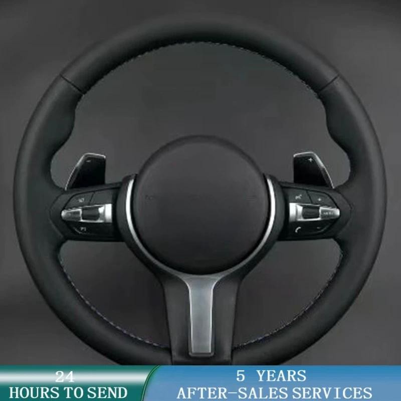 ที่กําหนดเองพวงมาลัยรถหนัง Braid สําหรับ BMW F87 M2 F80 M3 F82 M4 M5 F12 F13 M6 F85 X5 M F86 F33 X6 