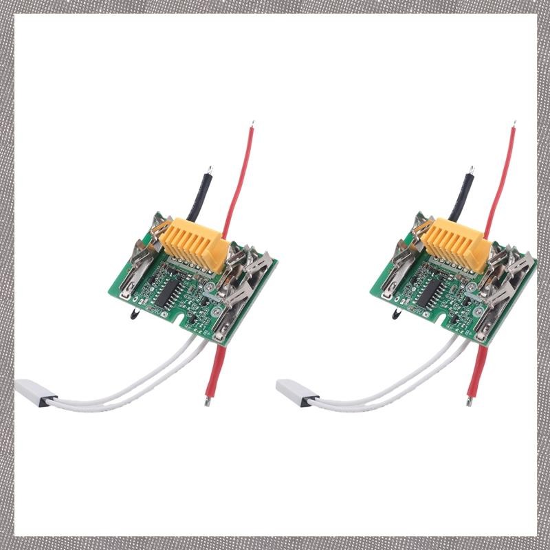 [MLO] 2 ชิ้น PCB โมดูลวงจรบอร์ดอะไหล่ 18 โวลต์แบตเตอรี่เปลี่ยนชิปสําหรับ BL1830 BL1840 BL1850 LXT400