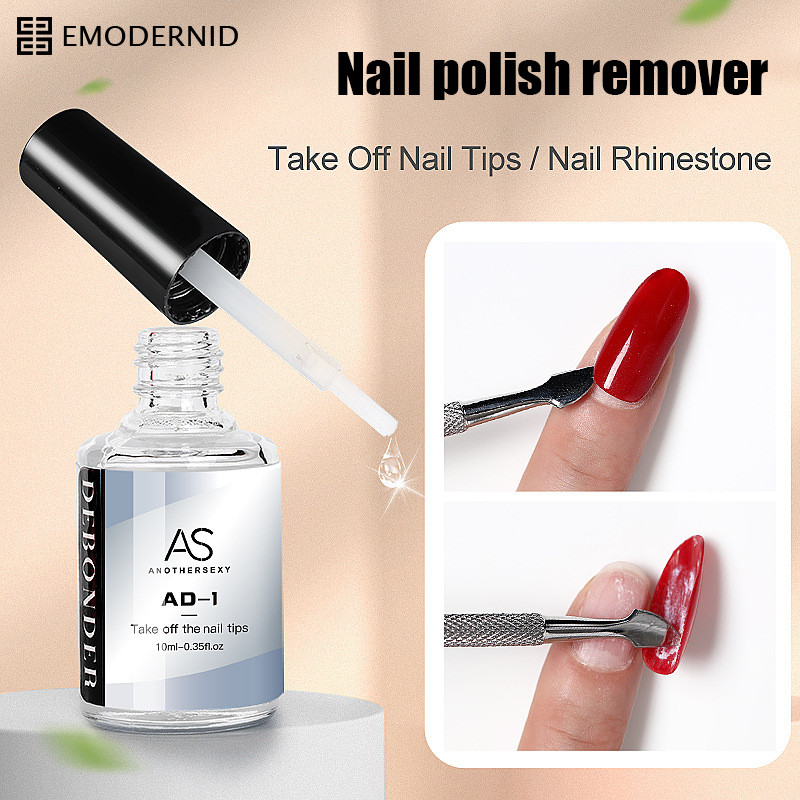 🔥ร้านค้าไทย🔥น้ำยาละลายกาว ถอดเล็บปลอม ฯลฯ Debonder คุณภาพดี แบรนด์ AS 10 ml-em