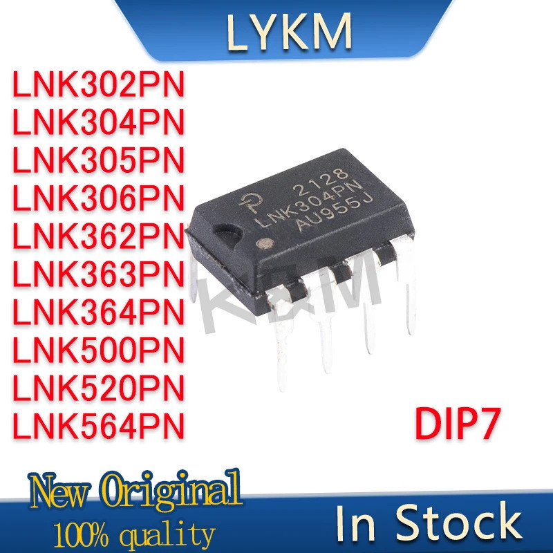 1-5PCS LNK302PN LNK304PN LNK305PN LNK306PN LNK362PN LNK363PN LNK364PN500PN LNK520PN LNK564PN DIP7 ชิ