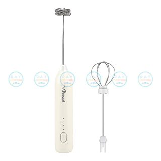 Seagull เครื่องตีฟองนม 2 in 1 ไร้สาย แบตเตอรี่ 500mAh ปรับแรงได้ 3 ระดับ 150001474 ซีกัล เครื่องตีผสมชาเขียว กาแฟ