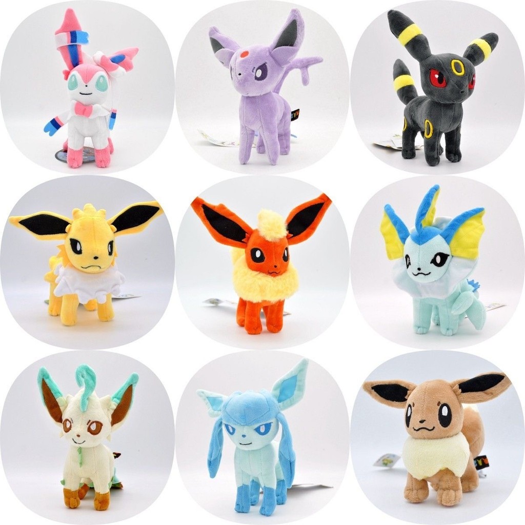 Pokémon Pokémon Eevee Family Eevee Sun Moon Original Water Fire Grass Eevee Doll Pokémon Plush Toy