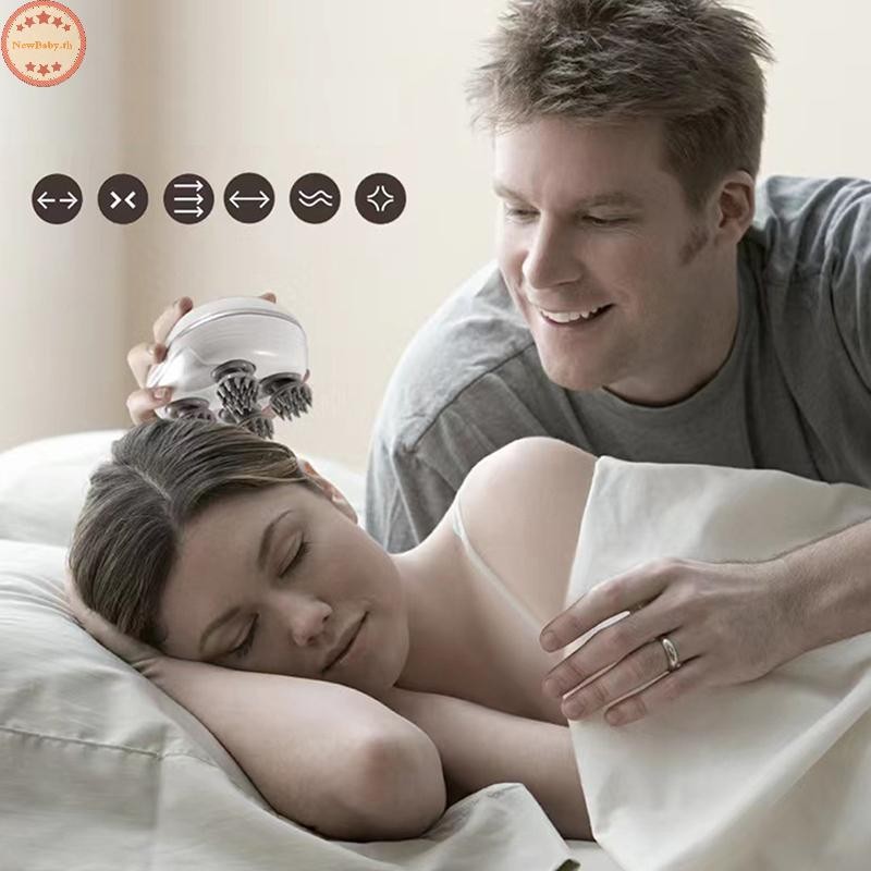 NEWBABY Octopus เครื่องนวดไฟฟ้า Body Massager Health Care ผ่อนคลายไหล่คอนวดหนังศีรษะนวด TH