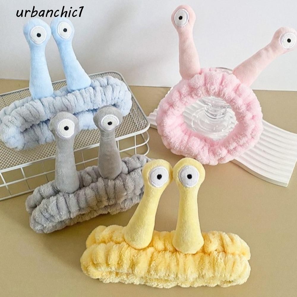 URBANCHIC ที่คาดผมหอยทากและเครื่องประดับผมตุ๊กตายางยืด น่ารักราคาถูก สำหรับนักเรียนและแฟชันนิสต้า
