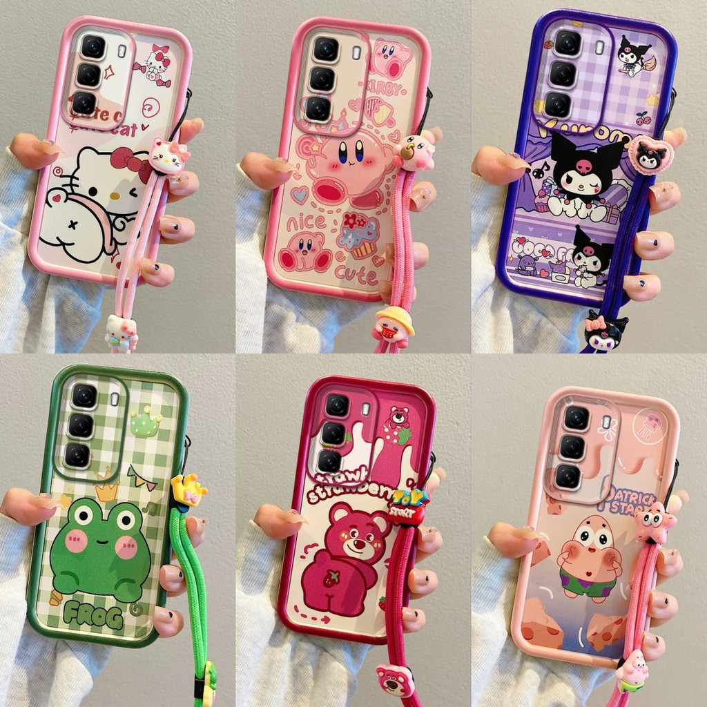 เคส INFINIX HOT 60i HOT 60 PRO HOT 60 PRO + เคสโทรศัพท์ซิลิโคนอ่อนนุ่มการ์ตูนที่เรียบง่ายและน่ารัก