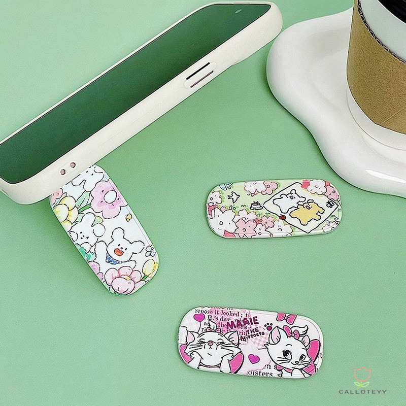 phone holderที่วางโทรศัพท์แบบพับได้ ที่วางโทรศัพท์กระจกแต่งหน้าพับได้ ขาตั้งโทรศัพท์พับ ได้ลายการ์ตูนน่ารักสร้าดสก์ท็อป - รูปที่ 4