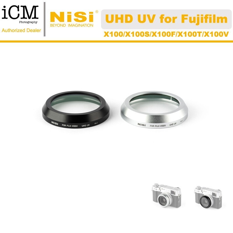NiSi UHD UV สําหรับ Fujifilm X100/X100S/X100F/X100T/X100V/X100VI สีดํา / สีเงิน
