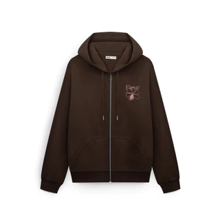 AIIZ (เอ ทู แซด) - AIIZ เสื้อฮู้ดผู้หญิงแบบซิปปักลายกราฟิก AIIZ Women's Zipper Hoodie Jacket