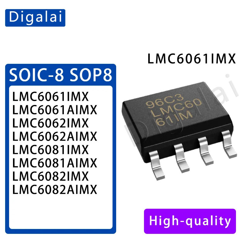 1-5 ชิ้น LMC6061IMX LMC6061AIMX LMC6062IMX LMC6062AIMX LMC6081IMX LMC6081AIMX LMC6082IMX LMC6082AIMX