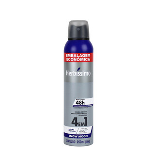 Desodorante Antitranspirante Aerossol Herbíssimo Snow Moon 250ml Embalagem Econômica
