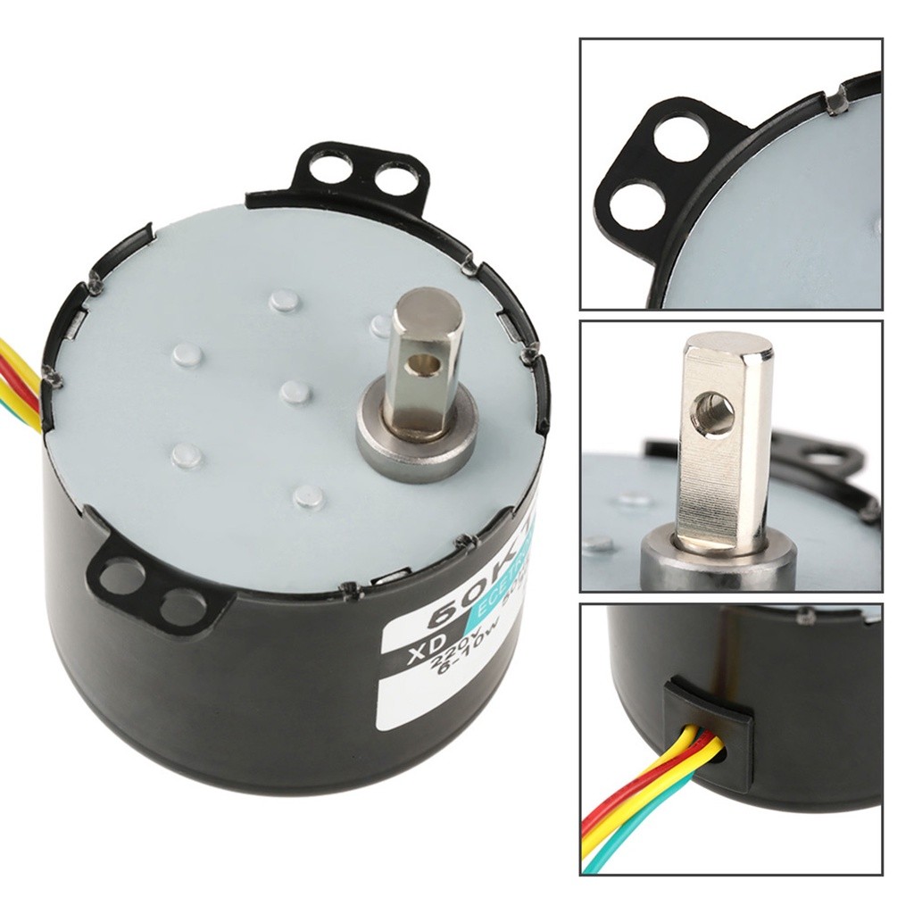 มอเตอร์ซิงโครนัส ซิงโครนัสมอเตอร์ มอเตอร์ไฟฟ้ากระแสสลับ AC220V Motor 5-50RPM มอเตอร์แม่เหล็กMoment of FORCE CW/CCW 1PCS - รูปที่ 6