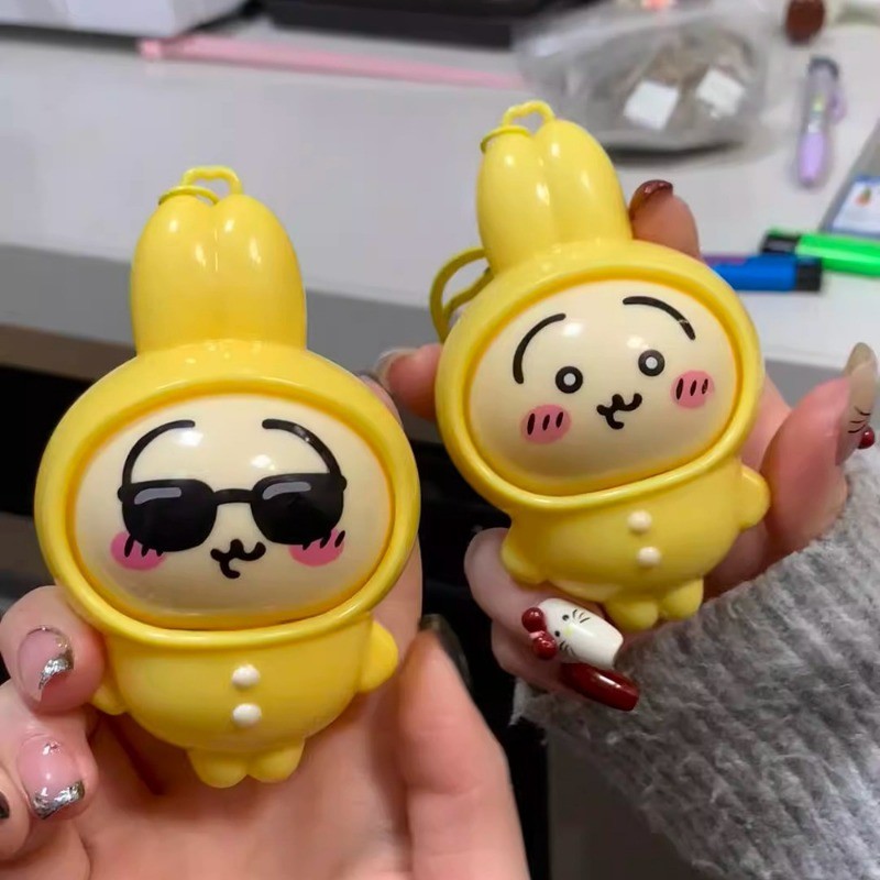 Kawaii Chikawa Face เปลี่ยนจี้การ์ตูน Usagi Hachiware Decompression ของเล่นน่ารักการ์ตูนพวงกุญแจของขวัญ - รูปที่ 4