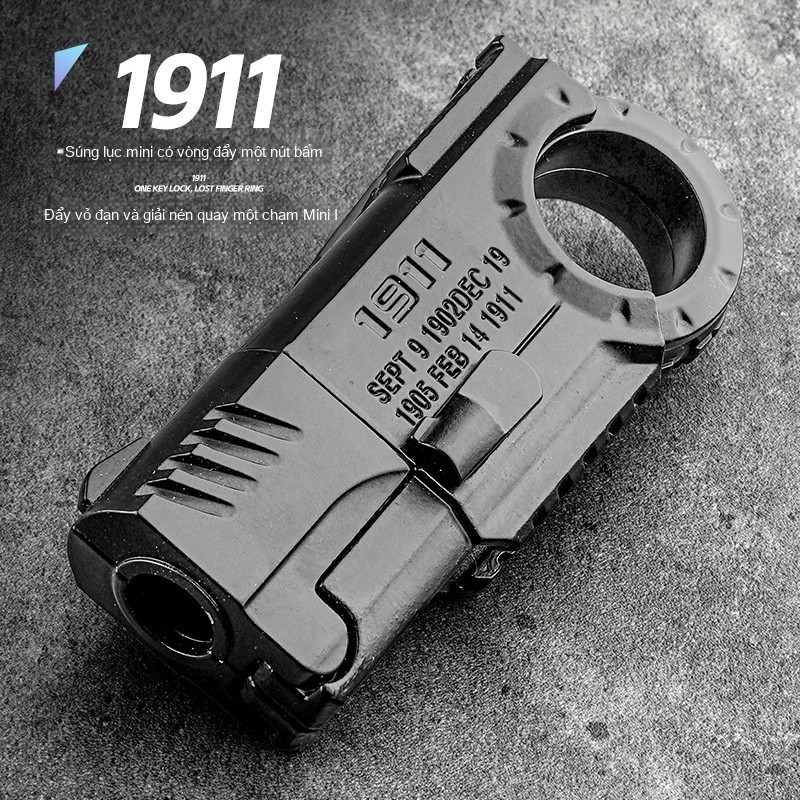 EDC Push ยี่ห้อ M1911 โยนเชลล์มินิเทคโนโลยีโลหะทั้งหมดของเล่นบีบอัด