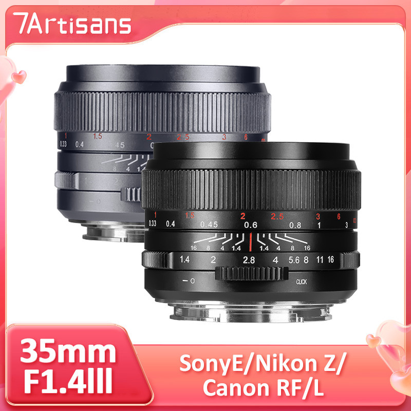 7artisans 35mm F1.4 III Full frame Manual focus prime เลนส์สําหรับ Nikon Z Z Z50 ZFC Leica SL Sigma 