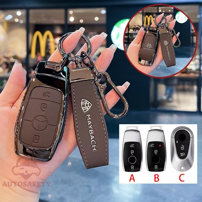 ป้องกันกุญแจรถพวงกุญแจสําหรับ Mercedes Benz Maybach S580 AB-C-M-CLA-CLS-E-G-GLB-GLE-R-SL Class AMG E