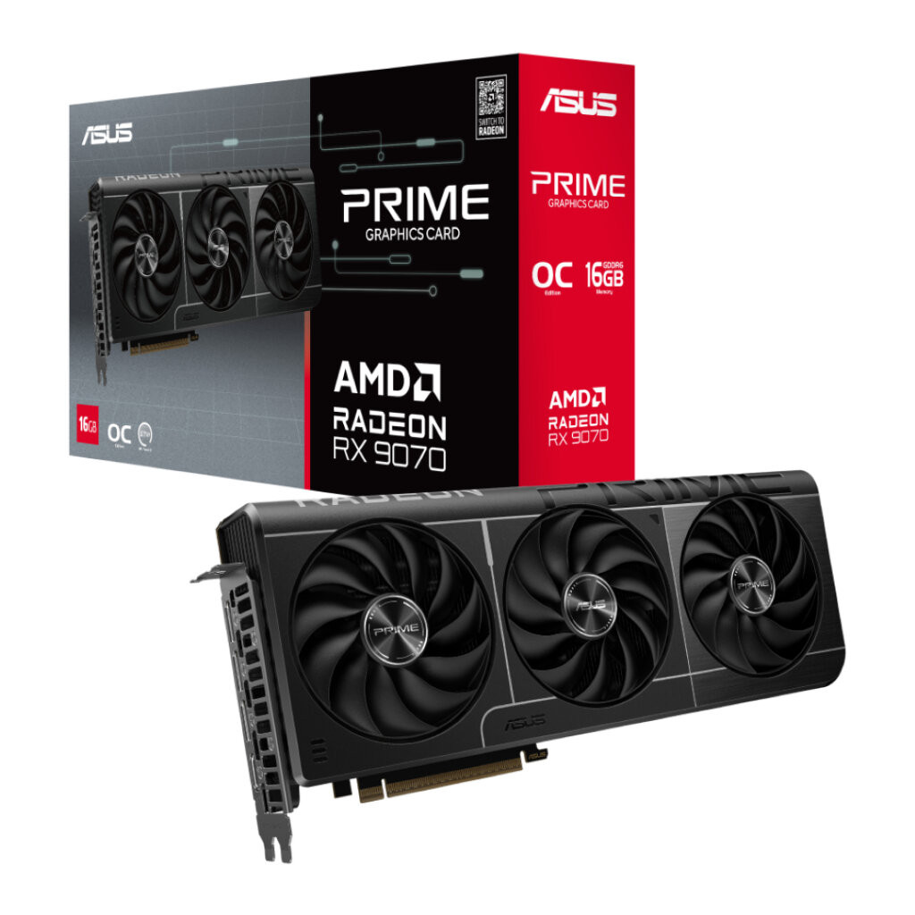 ASUS Prime Radeon RX 9070 OC Edition 16GB GDDR6 (PRIME-RX9070-O16G)