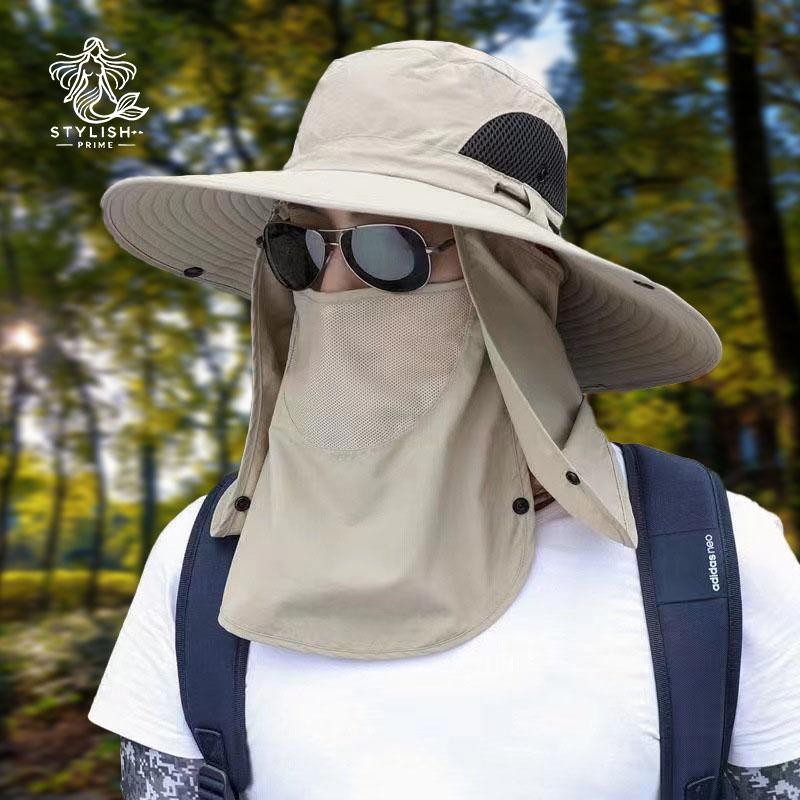 หมวกกันแดด 360° UPF50++ ป้องกันรังสี UV เหมาะสำหรับกิจกรรมกลางแจ้ง