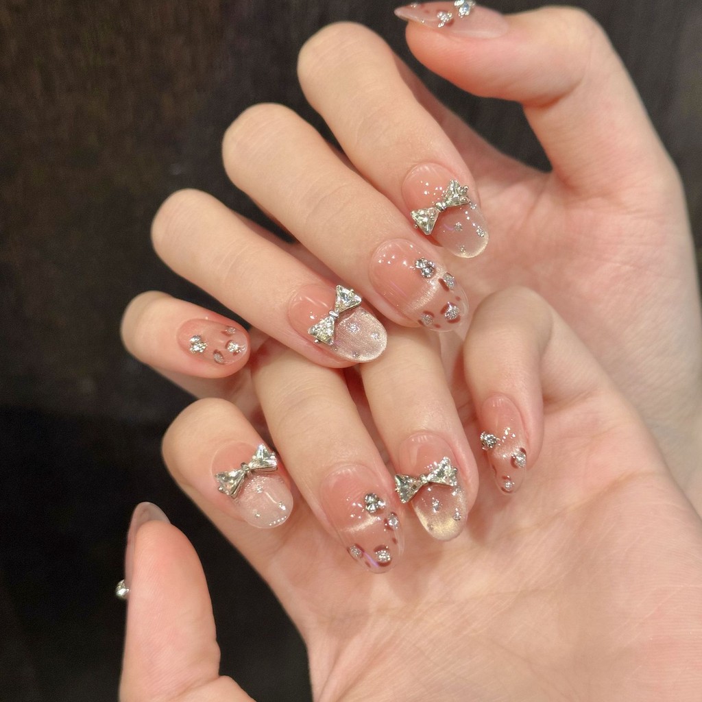 HANDMADE + กาวฟรีArtificial Nail Leopard Print Daughter รูปที่ 3
