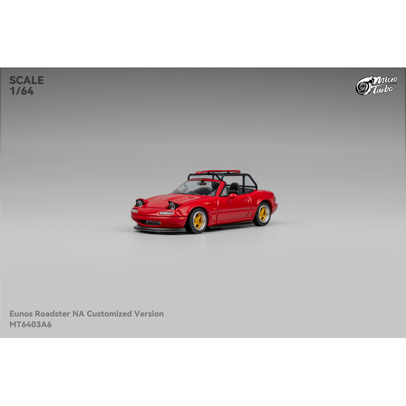 MicroTurbo 1:64 Eunos Roadster MX5 NA Red Metallic Limited999 รถโมเดลDiecast