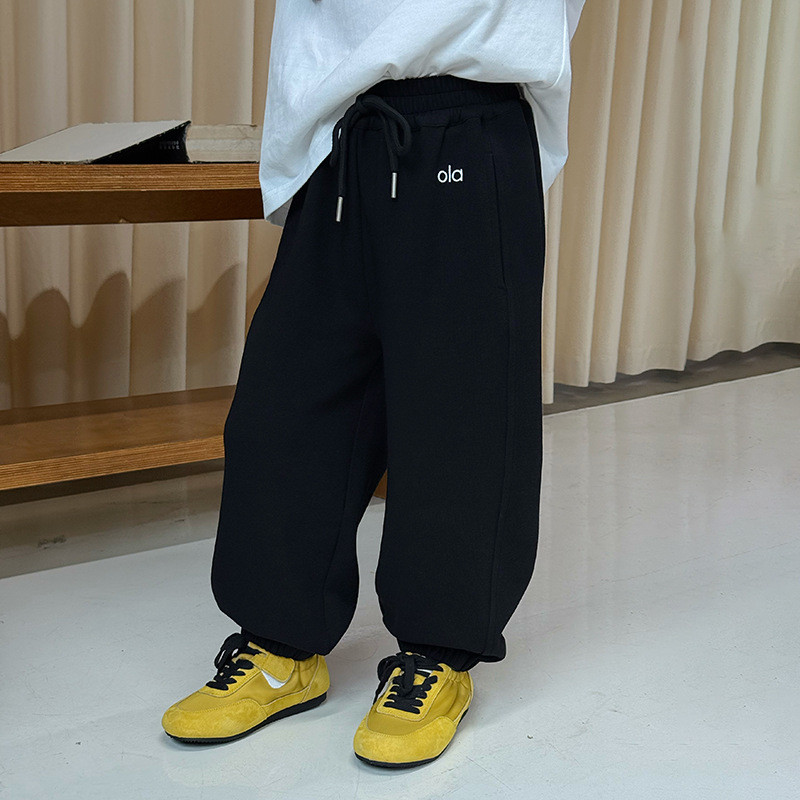 กางเกงวอร์มสำหรับเด็กหญิง ออกแบบให้สวมใส่ง่าย ทนทานและสบาย สไตล์เกาหลี ใช้ได้ทั้งในชีวิตประจำวันและการเล่นกีฬา - รูปที่ 3