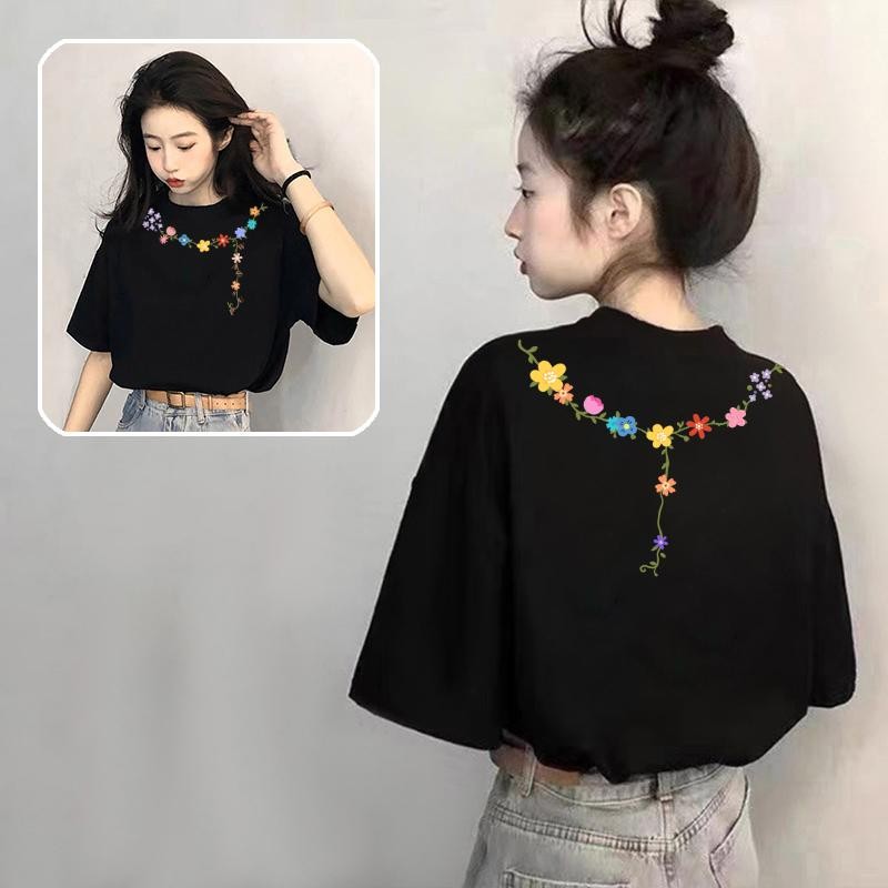 เสื้อยืดธรรมดาผ้าฝ้ายหลวม GENZ STUDIO 1.14