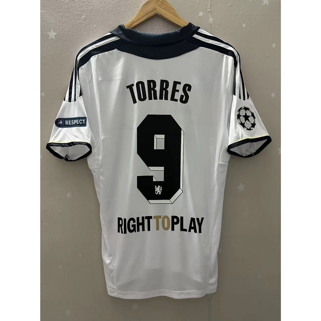 รูปแบบใหม่11-12 Chel-s TORES DROGBA LAMPARD Away Retro Football Jersey เสื้อยืดที่กําหนดเอง - Terry6