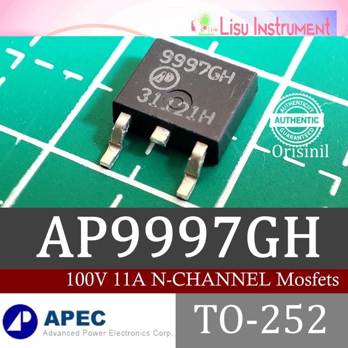 Original AP9997GH 9997GH N-CHANNEL MOSFET 100V 11A TO-252 APEC