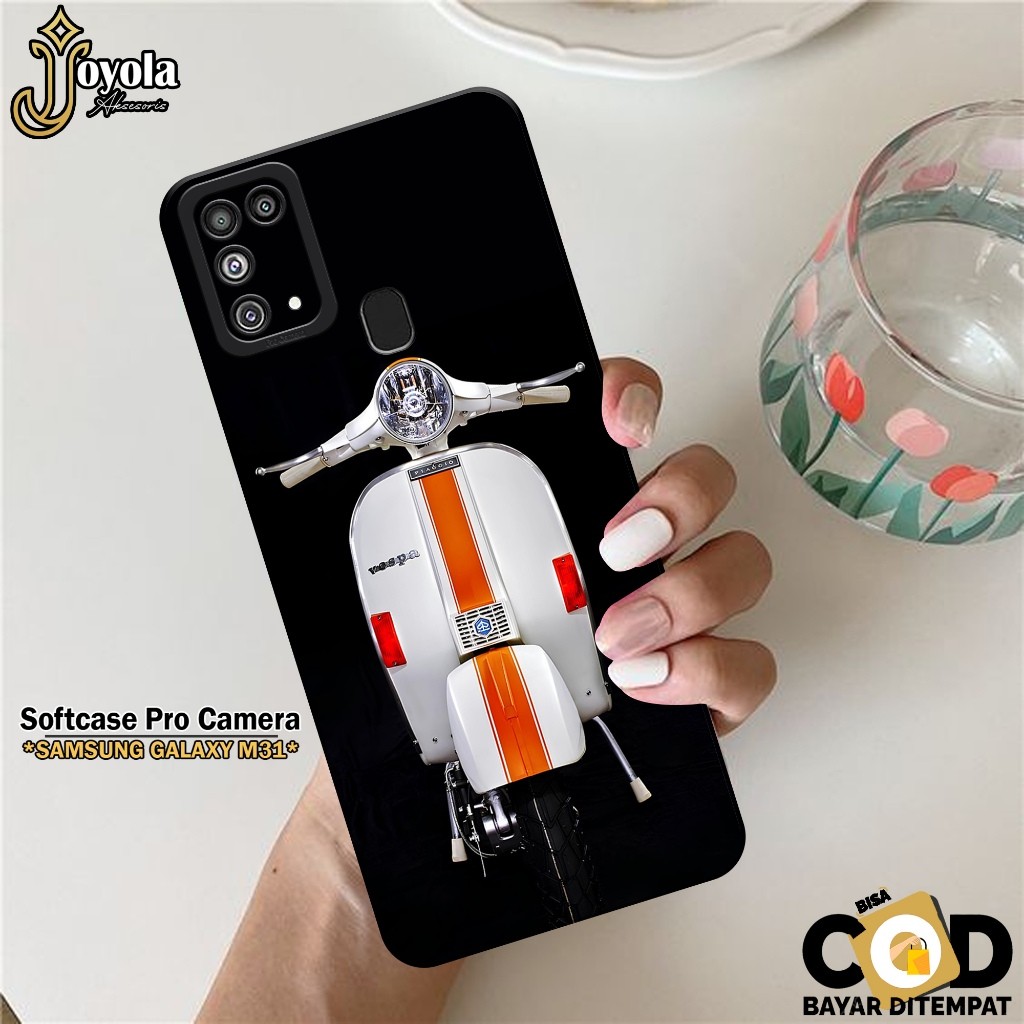เคส HP JOYOLA Samsung Galaxy M31 - Fahion Case Vespa - Softcase Samsung Galaxy M31 - Pro Camera - Ca